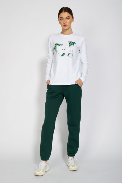 Лонгслив с принтом из хлопка для демисезона Kivviwear 4061.02 - фото 2