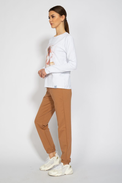 Лонгслив с принтом из хлопка для демисезона Kivviwear 4061.05 - фото 7