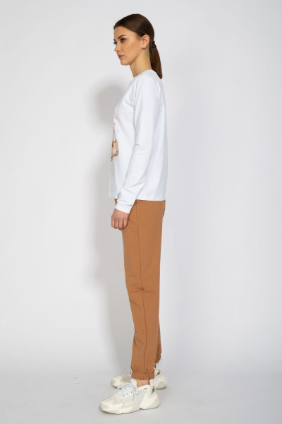 Лонгслив с принтом из хлопка для демисезона Kivviwear 4061.05 - фото 5