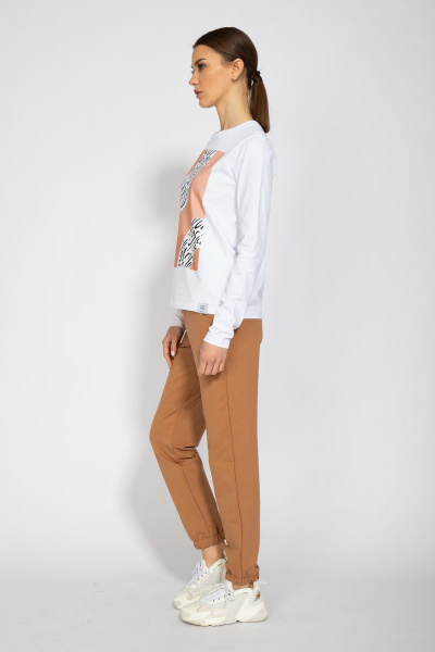 Лонгслив с принтом из хлопка для демисезона Kivviwear 4061.06 - фото 7