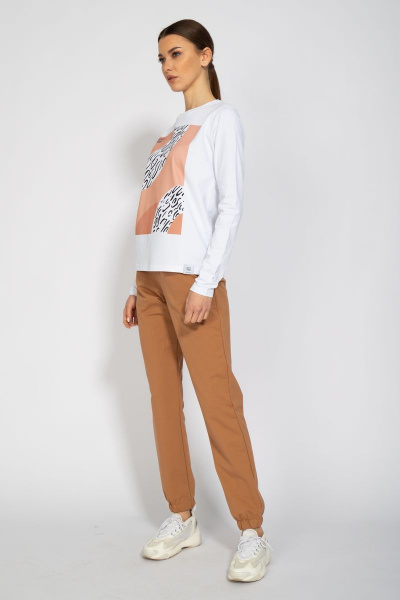 Лонгслив с принтом из хлопка для демисезона Kivviwear 4061.06 - фото 5