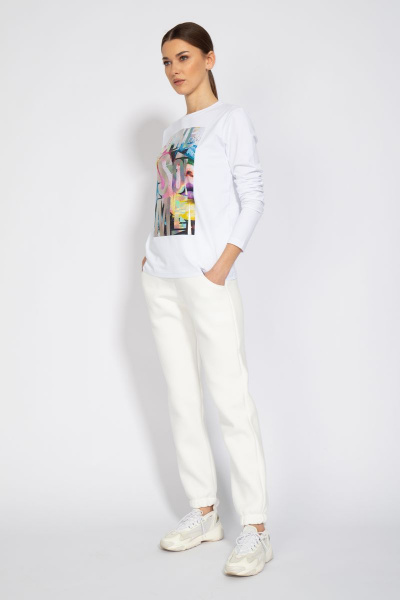 Лонгслив с принтом из хлопка для демисезона Kivviwear 4061.07 - фото 2