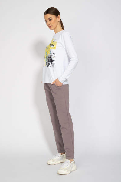 Лонгслив с принтом из хлопка для демисезона Kivviwear 4061.08 - фото 3