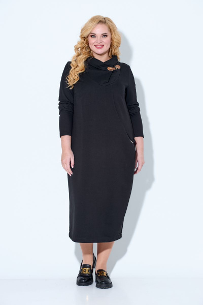 Платье STEFANY 839 черный - фото 2