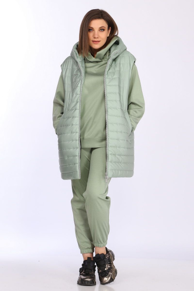 Брюки, джемпер, жилет Lady Secret 2779 бирюза - фото 9