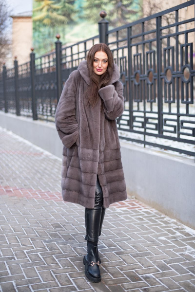 Пальто Мехофф Виола105.523-521 светлый_кот - фото 3