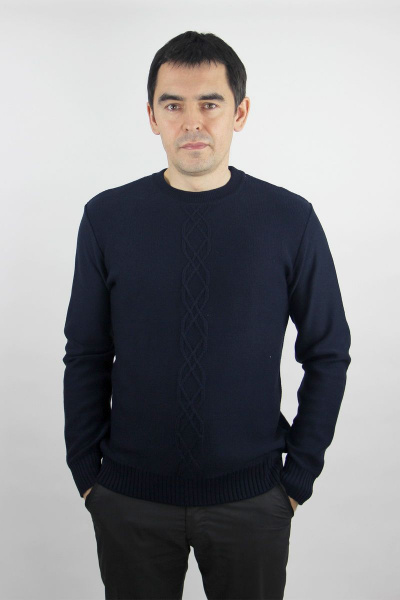 Джемпер из хлопка синий мужской второго слоя, демисезон Полесье С5622-19 9С0373-Д43 182,188 т.синий - фото 1