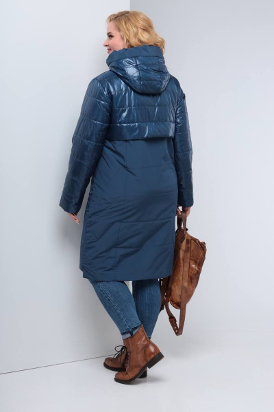 Пальто Shetti 2007-1 синий - фото 5