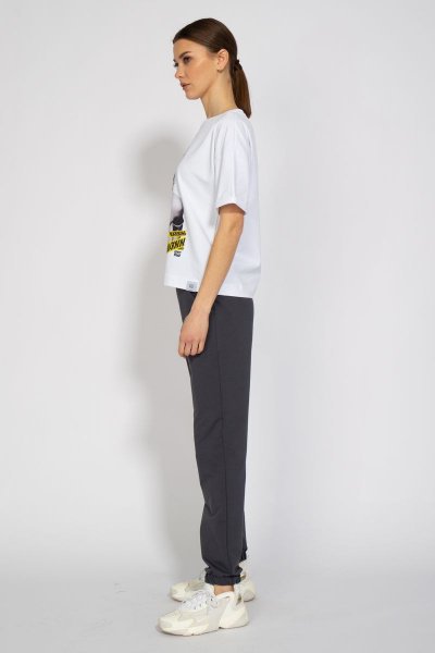 Футболка-джемпер с удлиненным рукавом и принтом Kivviwear 4026.21 - фото 7