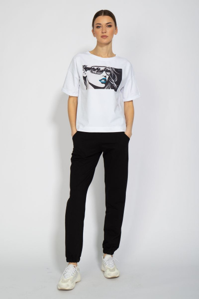 Футболка на каждый день из хлопка с длинным рукавом Kivviwear 4026.22 - фото 2