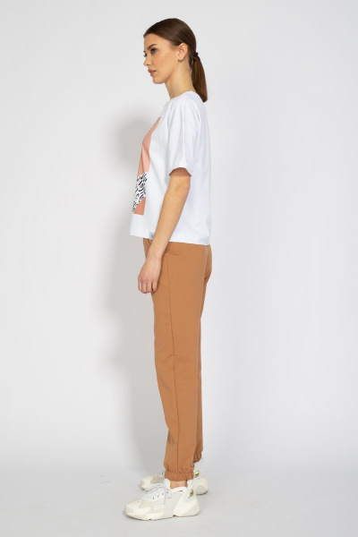 Футболка из трикотажа с удлиненным рукавом и подворотом Kivviwear 4026.24 - фото 8