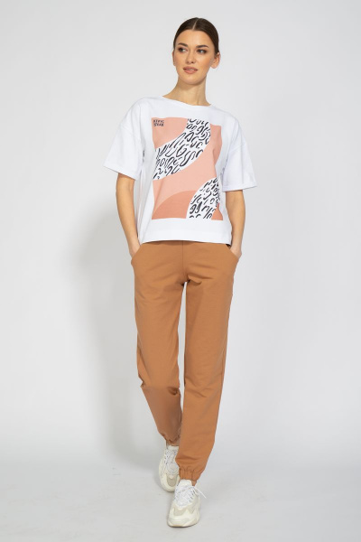 Футболка из трикотажа с удлиненным рукавом и подворотом Kivviwear 4026.24 - фото 4