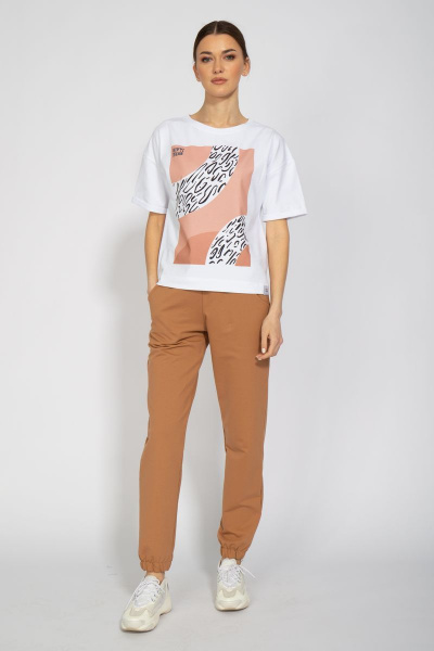 Футболка из трикотажа с удлиненным рукавом и подворотом Kivviwear 4026.24 - фото 2