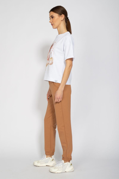 Футболка хлопковая с длинным рукавом и мягким кроем Kivviwear 4026.25 - фото 7