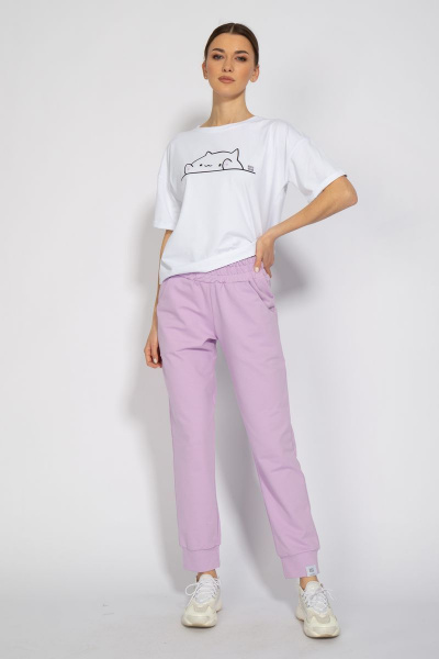 Футболка из хлопка с удлиненным рукавом и подворотом Kivviwear 4026.26 - фото 7