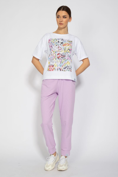 Футболка хлопковая с длинным рукавом и классическим кроем Kivviwear 4026.27 - фото 4