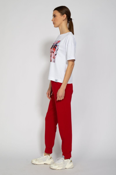 Футболка из трикотажа с удлиненным рукавом и классическим стилем Kivviwear 4026.29 - фото 10