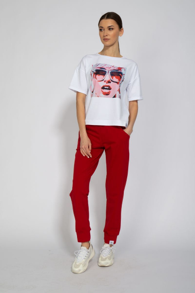 Футболка из трикотажа с удлиненным рукавом и классическим стилем Kivviwear 4026.29 - фото 8