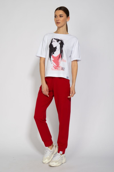 Футболка из хлопка с длинным рукавом и классическим кроем Kivviwear 4026.30 - фото 4