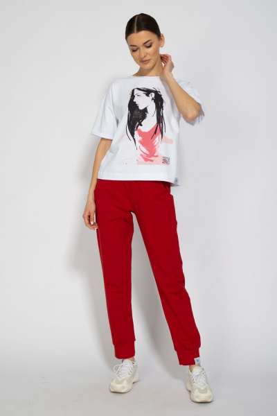 Футболка из хлопка с длинным рукавом и классическим кроем Kivviwear 4026.30 - фото 3