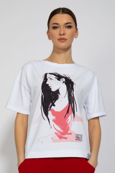 Футболка из хлопка с длинным рукавом и классическим кроем Kivviwear 4026.30 - фото 1