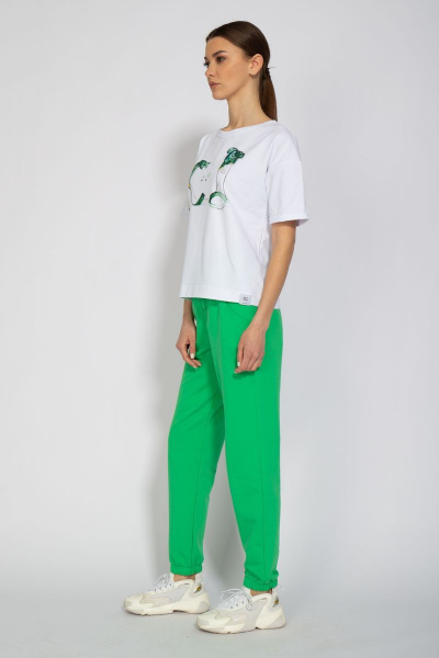 Футболка из хлопка с удлиненным рукавом и классическим стилем Kivviwear 4026.31 - фото 10