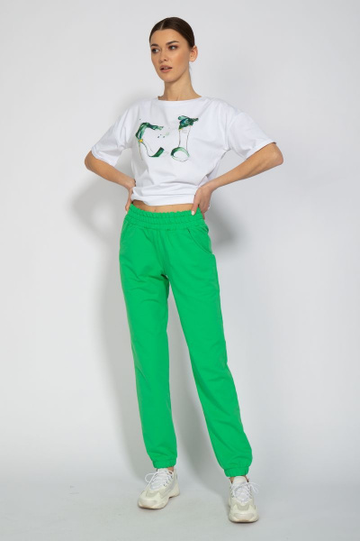 Футболка из хлопка с удлиненным рукавом и классическим стилем Kivviwear 4026.31 - фото 7