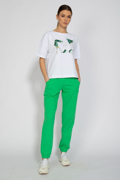 Футболка из хлопка с удлиненным рукавом и классическим стилем Kivviwear 4026.31 - фото 2