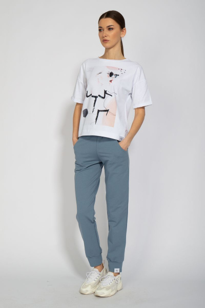 Футболка из трикотажа с длинным рукавом и классическим кроем Kivviwear 4026.32 - фото 7