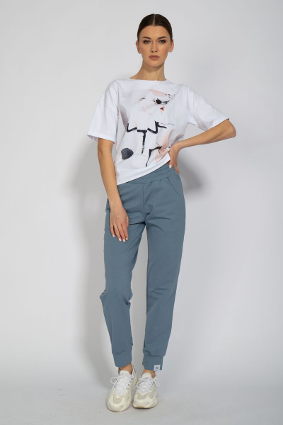 Футболка из трикотажа с длинным рукавом и классическим кроем Kivviwear 4026.32 - фото 5