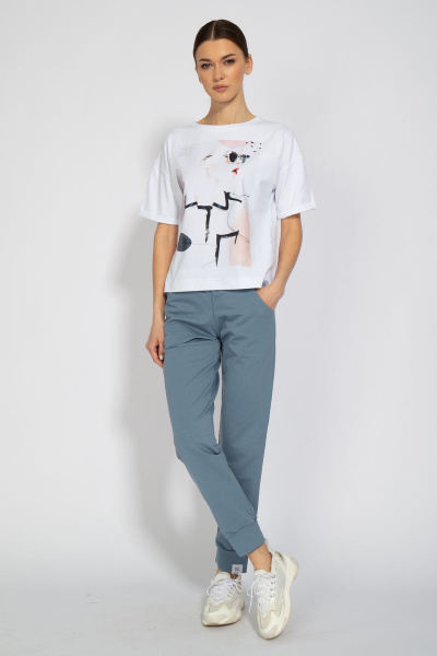 Футболка из трикотажа с длинным рукавом и классическим кроем Kivviwear 4026.32 - фото 3