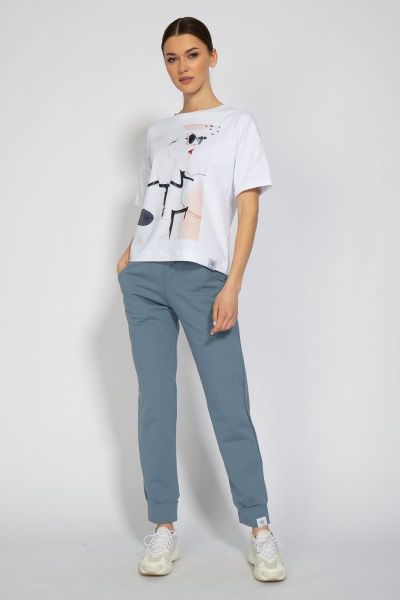 Футболка из трикотажа с длинным рукавом и классическим кроем Kivviwear 4026.32 - фото 2