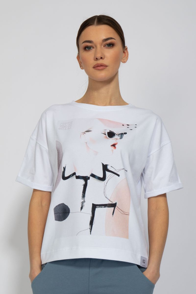 Футболка из трикотажа с длинным рукавом и классическим кроем Kivviwear 4026.32 - фото 1