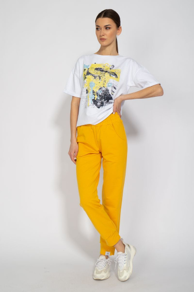 Футболка круглогодичная свободный крой из хлопкового трикотажа Kivviwear 4026.33 - фото 9