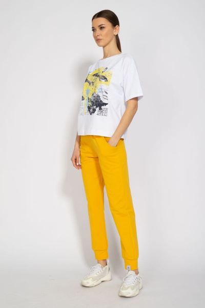 Футболка круглогодичная свободный крой из хлопкового трикотажа Kivviwear 4026.33 - фото 5