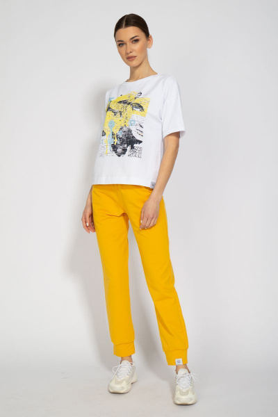 Футболка круглогодичная свободный крой из хлопкового трикотажа Kivviwear 4026.33 - фото 4