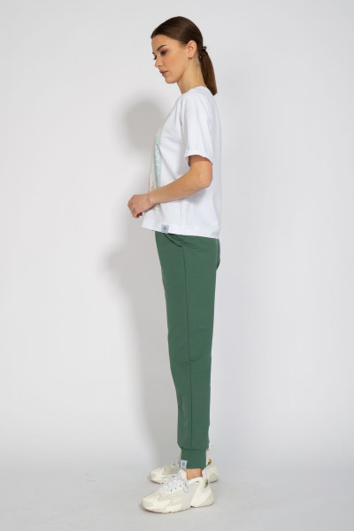 Футболка с удлиненным рукавом и принтом из трикотажа Kivviwear 4026.34 - фото 7