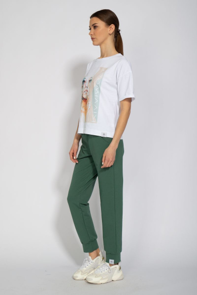 Футболка с удлиненным рукавом и принтом из трикотажа Kivviwear 4026.34 - фото 5