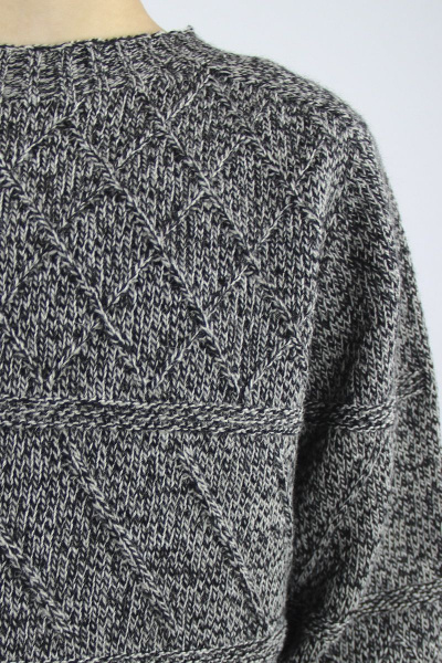 Джемпер реглан пагон из шерсти для демисезона Полесье С9603-20 0С8650-Д43 134,140 гл.черный+кофейный - фото 3