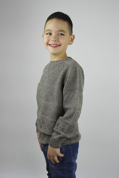 Джемпер реглан пагон из шерсти для демисезона Полесье С9603-20 0С8650-Д43 134,140 св.дюна - фото 2