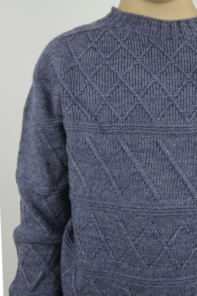 Джемпер реглан пагон из шерсти для демисезона Полесье С9603-20 0С8650-Д43 146 байкал - фото 4