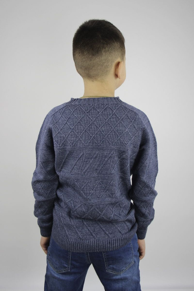 Джемпер реглан пагон из шерсти для демисезона Полесье С9603-20 0С8650-Д43 146 байкал - фото 3