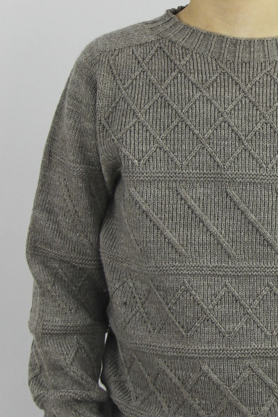 Джемпер реглан пагон из шерсти для демисезона Полесье С9603-20 0С8650-Д43 146 св.дюна - фото 3
