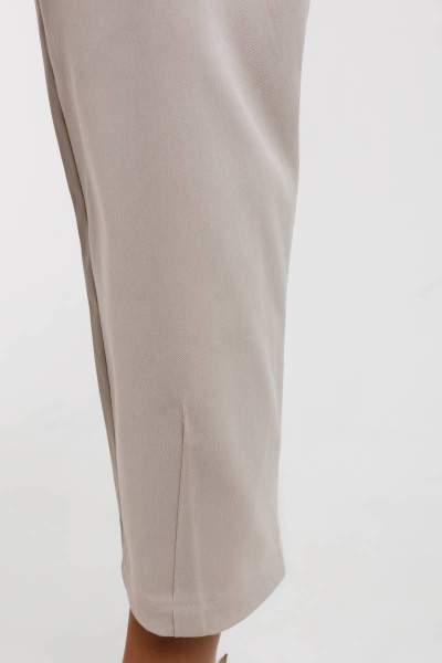 Брюки чиносы укороченные с высокой талией из хлопка Madech 21175 светло-бежевый - фото 6