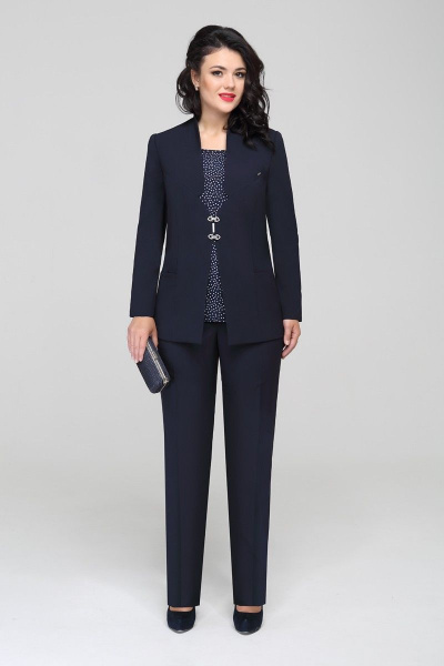 Блуза, брюки, жакет LaKona 890 синий - фото 1