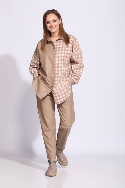 Брюки TAiER 930 песочный_бежевый - фото 3