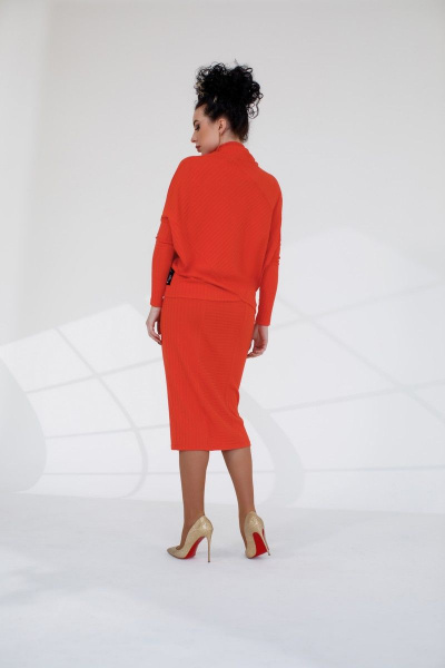 Джемпер, юбка ElPaiz NEW 762 оранжевый - фото 3