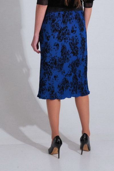 Плиссированная юбка миди из трикотажа с резинкой на поясе AXXA 3006 - фото 2