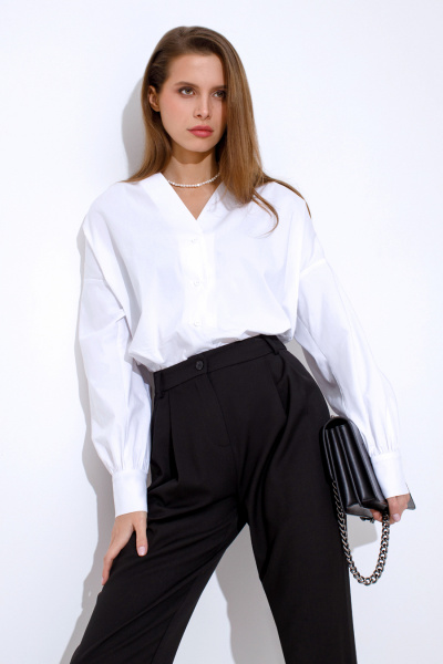 Блуза Luitui R1021 белый - фото 1