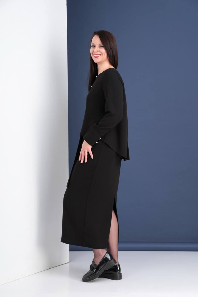 Блуза и юбка комплект из текстиля для комфортного образа Ma Vie М591 - фото 5